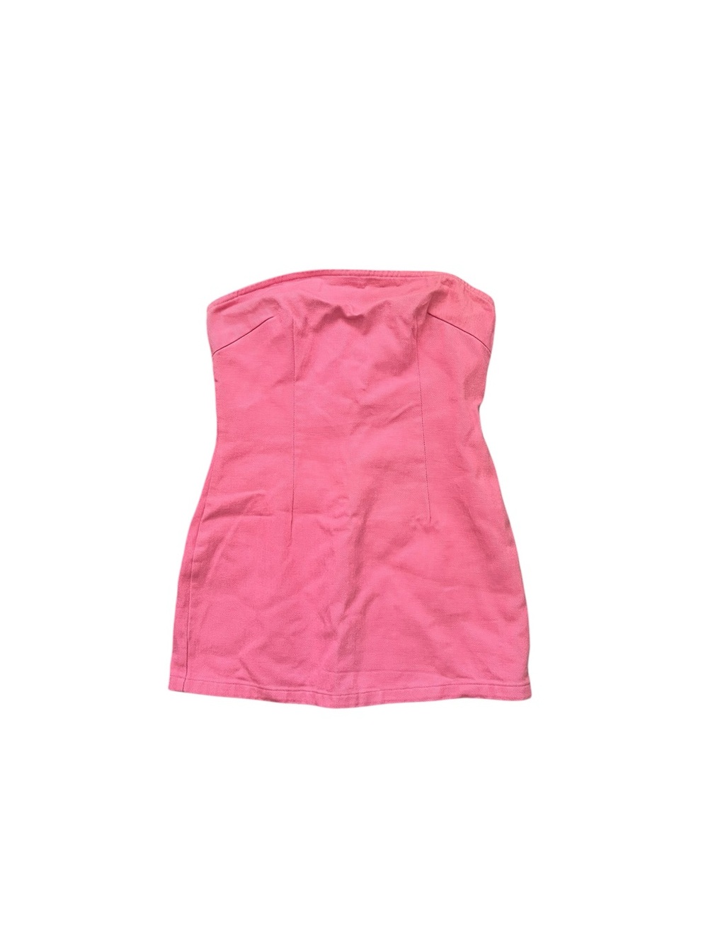 Charcoal Strapless Pink bubblegum Mini Dress medium